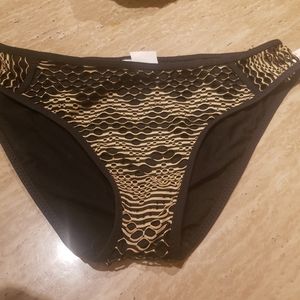 Becca black and gold bikini bottoms